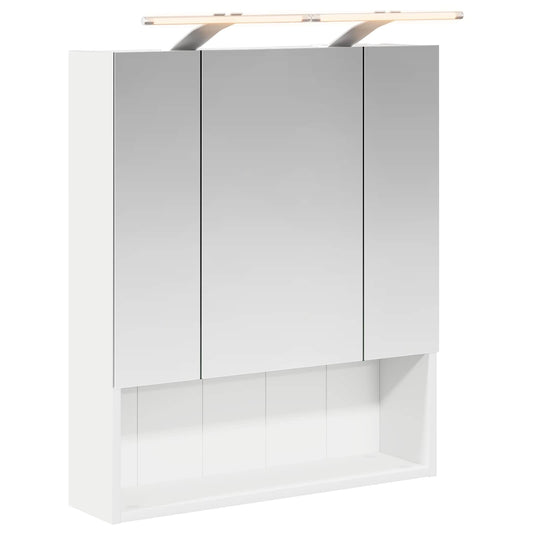 vidaXL Bathroom Mirror Cabinet White 60 x 14.5 x 70 cm Engineered wood