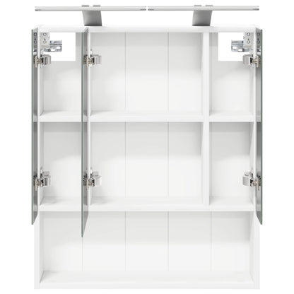 vidaXL Bathroom Mirror Cabinet White 60 x 14.5 x 70 cm Engineered wood