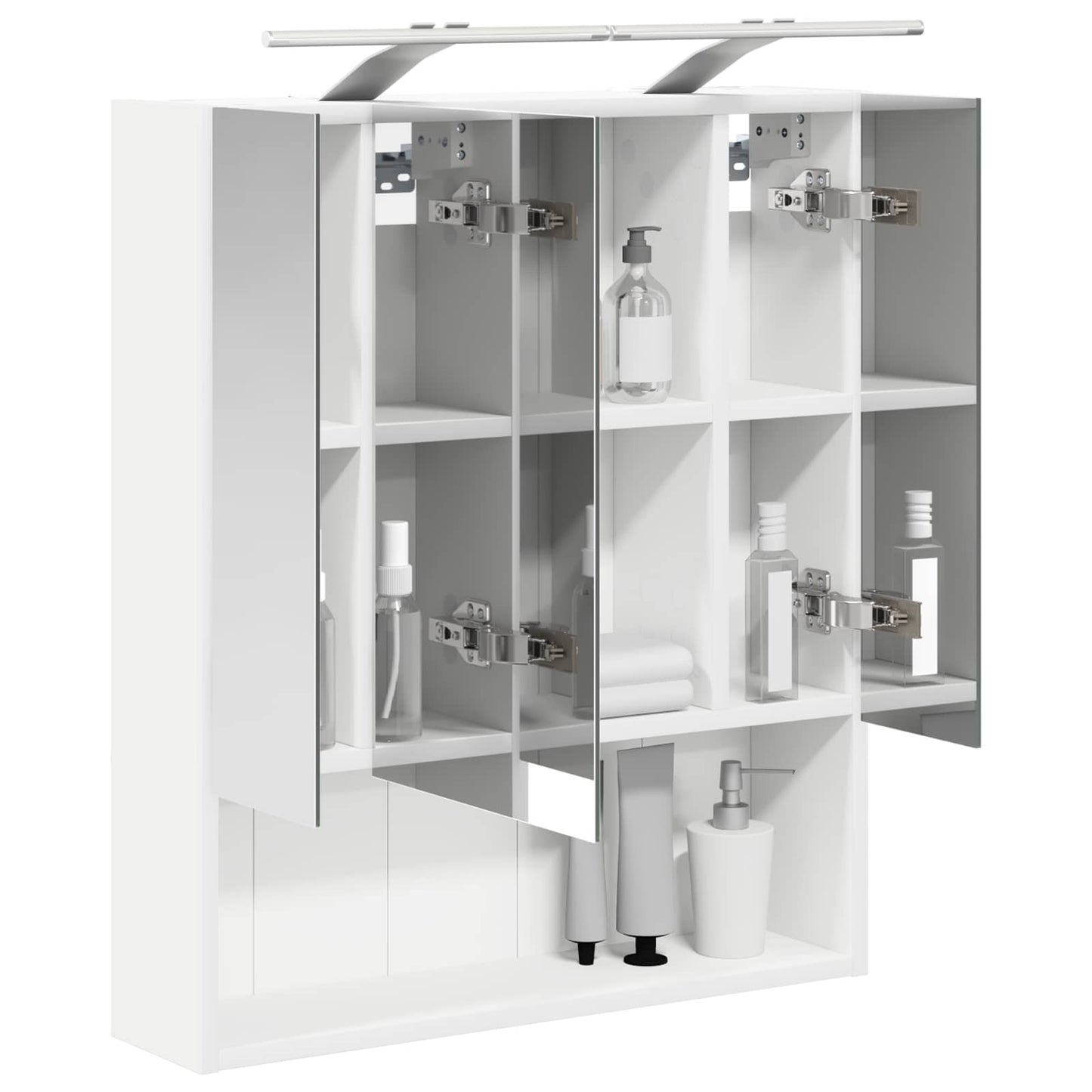 vidaXL Bathroom Mirror Cabinet White 60 x 14.5 x 70 cm Engineered wood