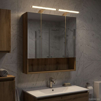 vidaXL Bathroom Mirror Cabinet Artisian Oak 60 x 14.5 x 70 cm