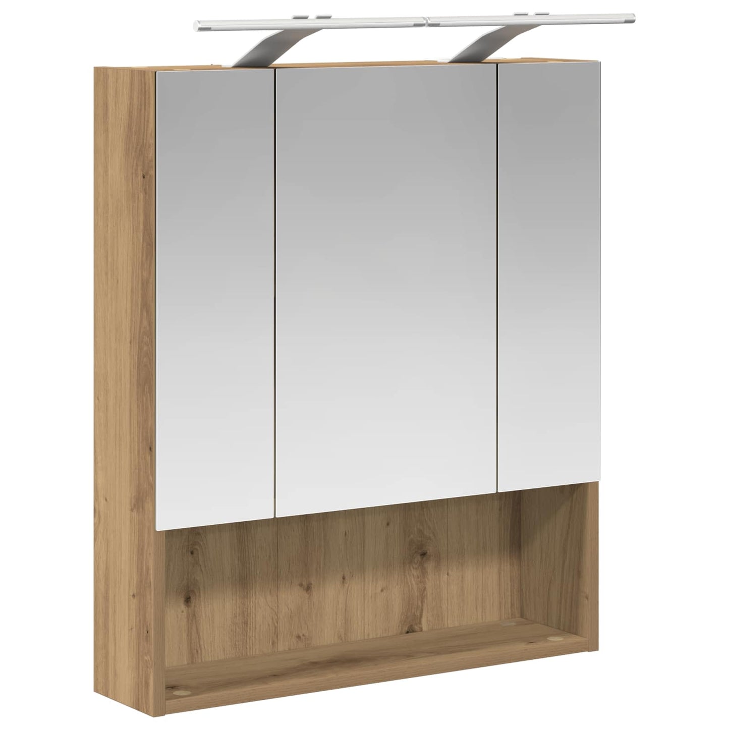 vidaXL Bathroom Mirror Cabinet Artisian Oak 60 x 14.5 x 70 cm