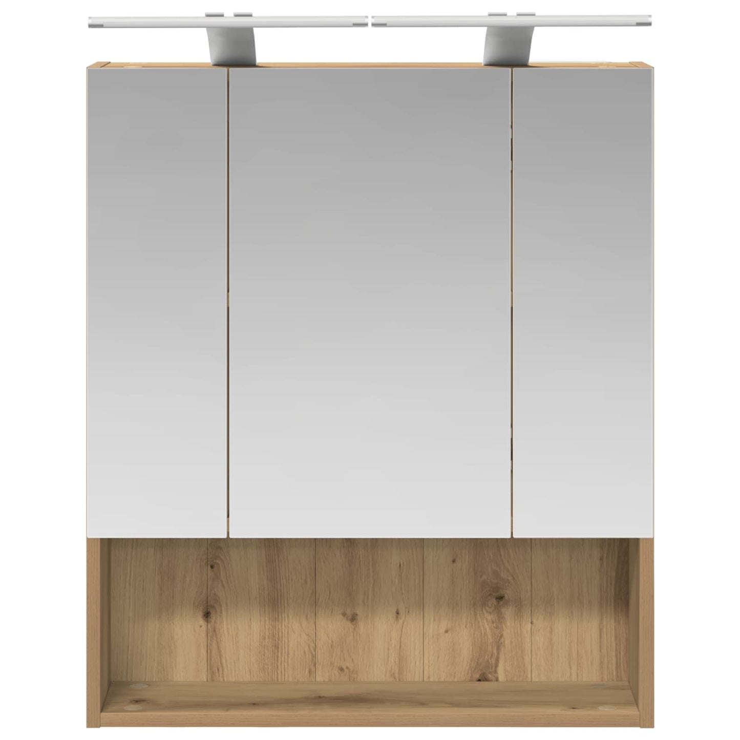 vidaXL Bathroom Mirror Cabinet Artisian Oak 60 x 14.5 x 70 cm