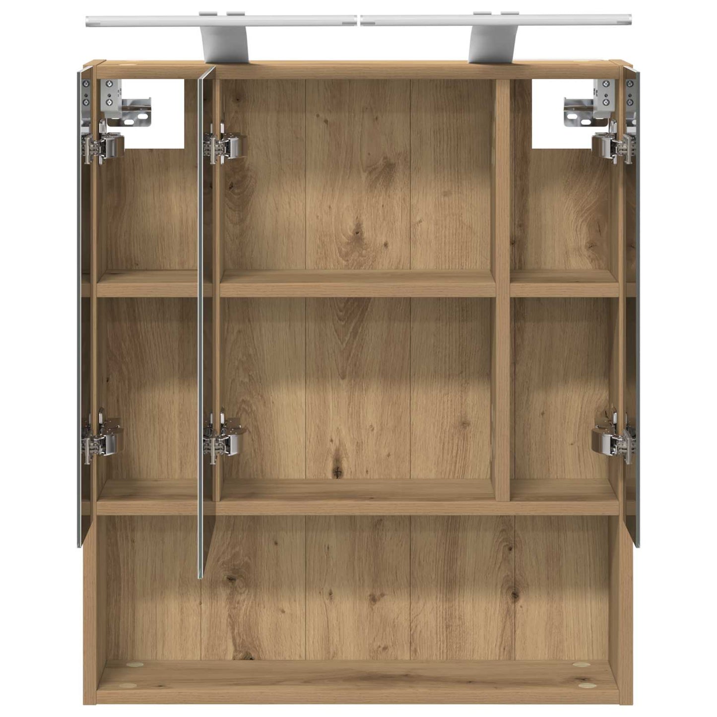 vidaXL Bathroom Mirror Cabinet Artisian Oak 60 x 14.5 x 70 cm