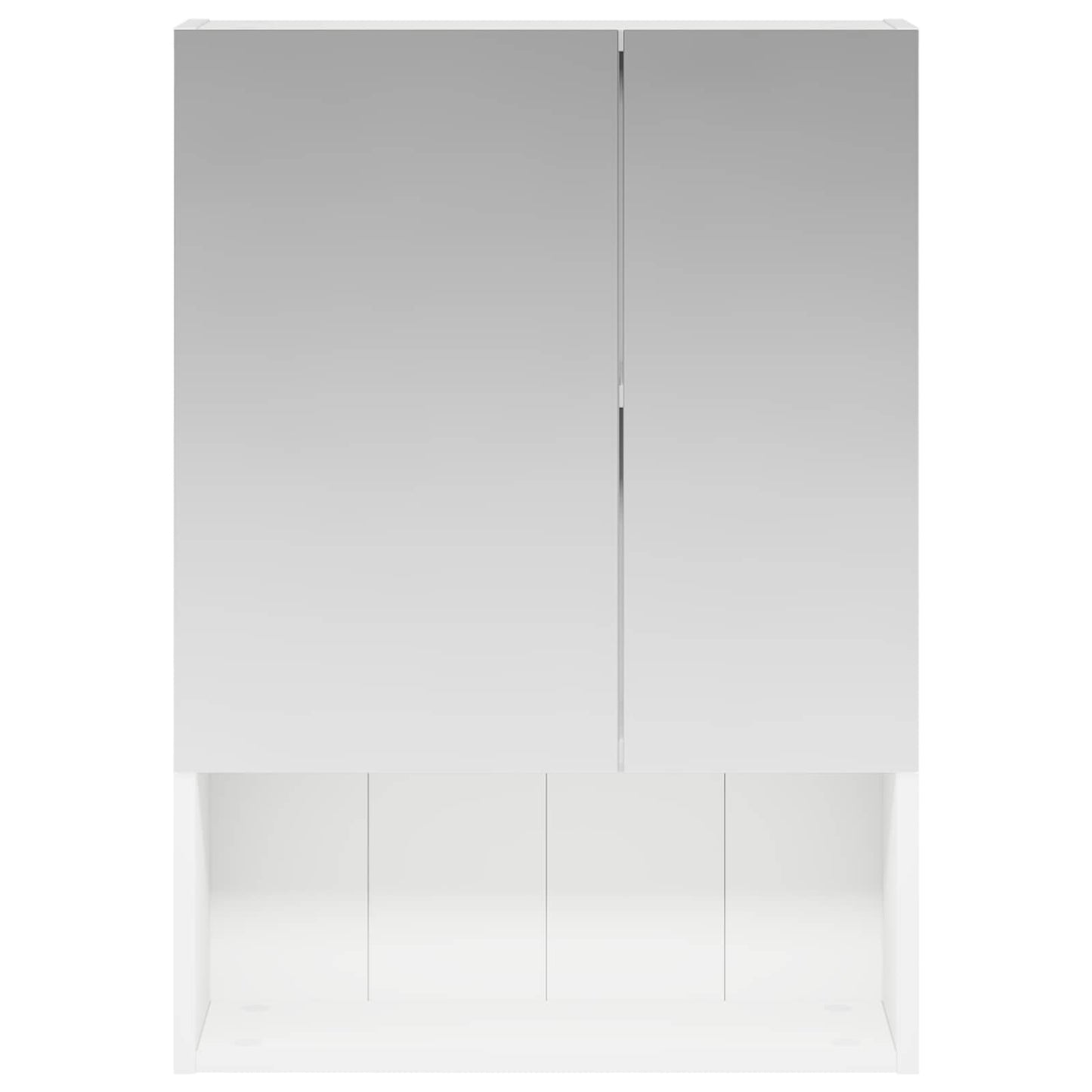 vidaXL Bathroom Mirror Cabinet White 50 x 14.5 x 70 cm Engineered wood