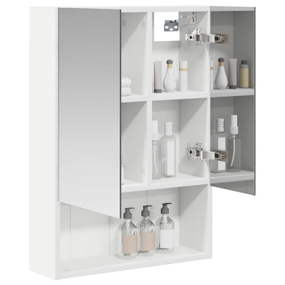 vidaXL Bathroom Mirror Cabinet White 50 x 14.5 x 70 cm Engineered wood