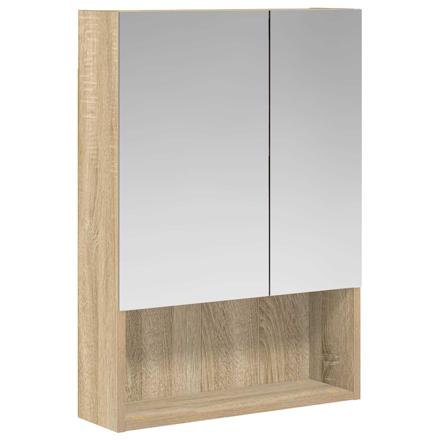 vidaXL Bathroom Mirror Cabinet Sonoma Oak 50 x 14.5 x 70 cm