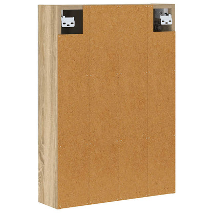 vidaXL Bathroom Mirror Cabinet Sonoma Oak 50 x 14.5 x 70 cm