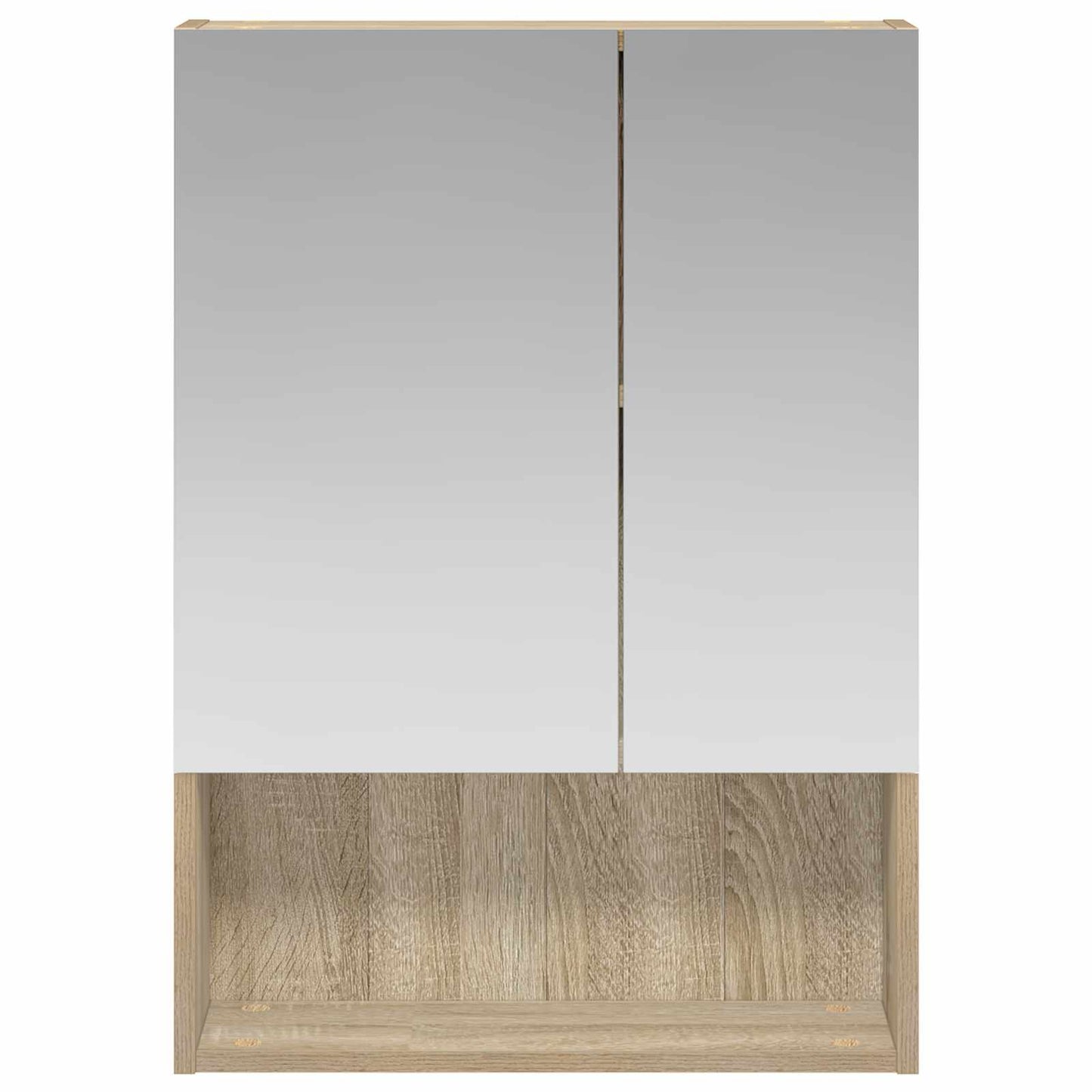 vidaXL Bathroom Mirror Cabinet Sonoma Oak 50 x 14.5 x 70 cm