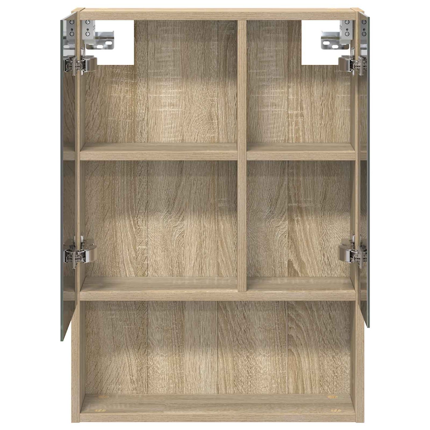 vidaXL Bathroom Mirror Cabinet Sonoma Oak 50 x 14.5 x 70 cm