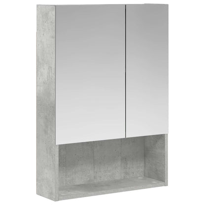 vidaXL Bathroom Mirror Cabinet Concrete Grey 50 x 14.5 x 70 cm