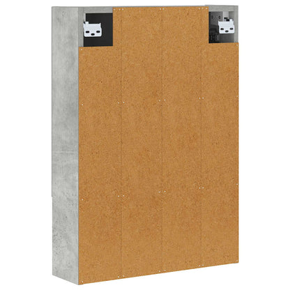 vidaXL Bathroom Mirror Cabinet Concrete Grey 50 x 14.5 x 70 cm