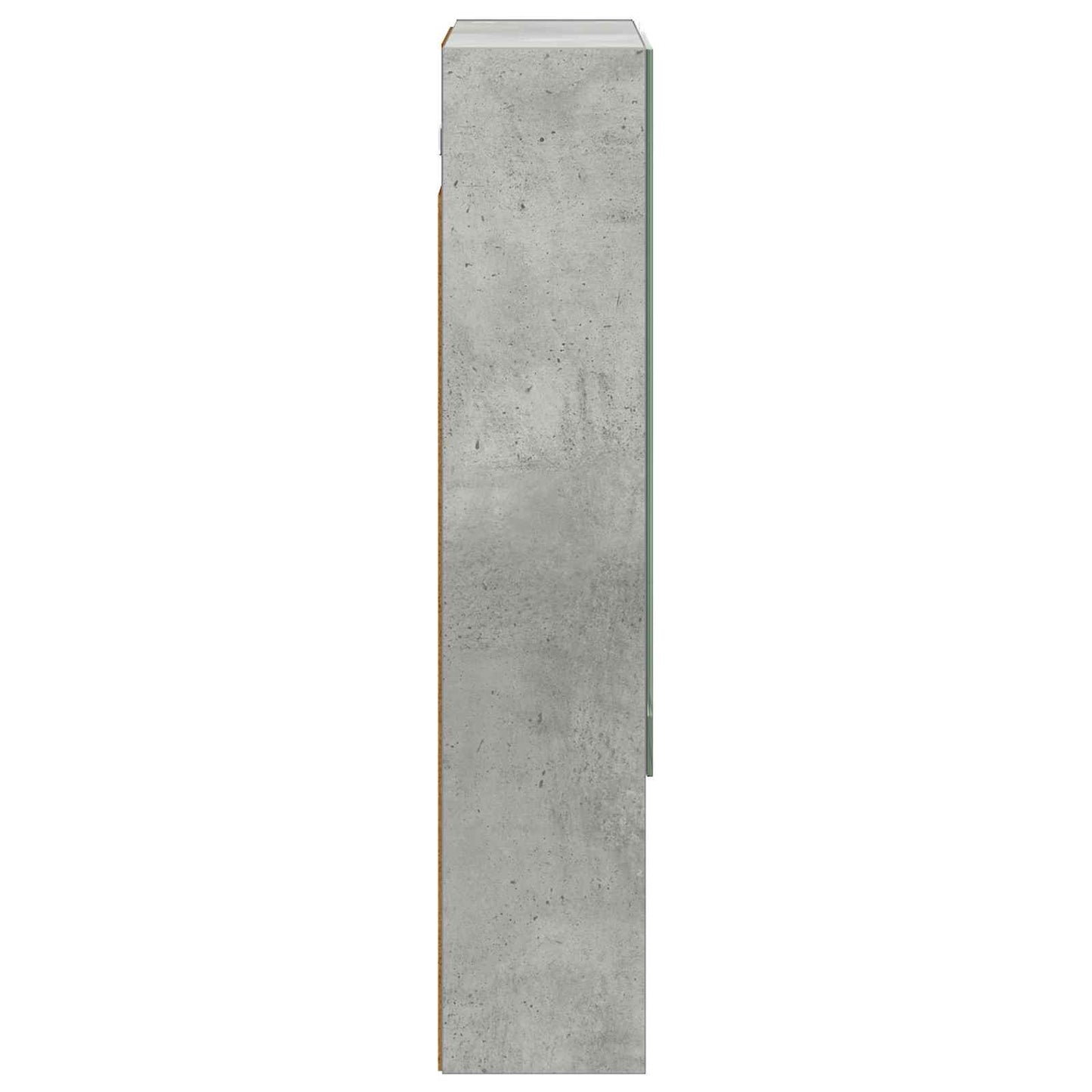 vidaXL Bathroom Mirror Cabinet Concrete Grey 50 x 14.5 x 70 cm