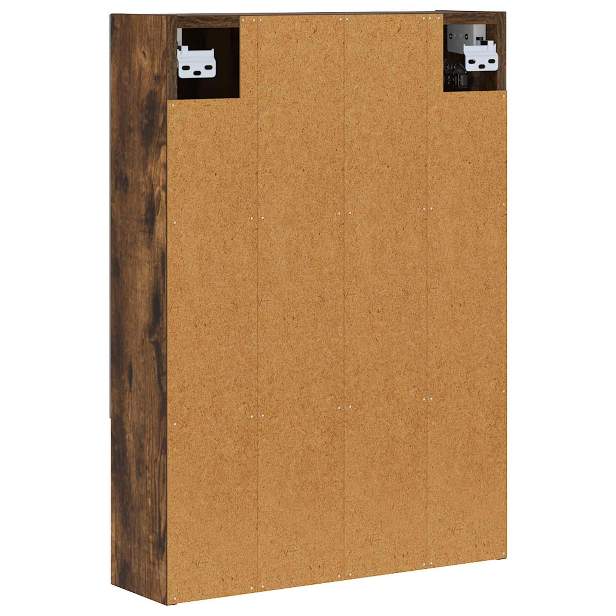 vidaXL Bathroom Mirror Cabinet Smoked Oak 50 x 14.5 x 70 cm