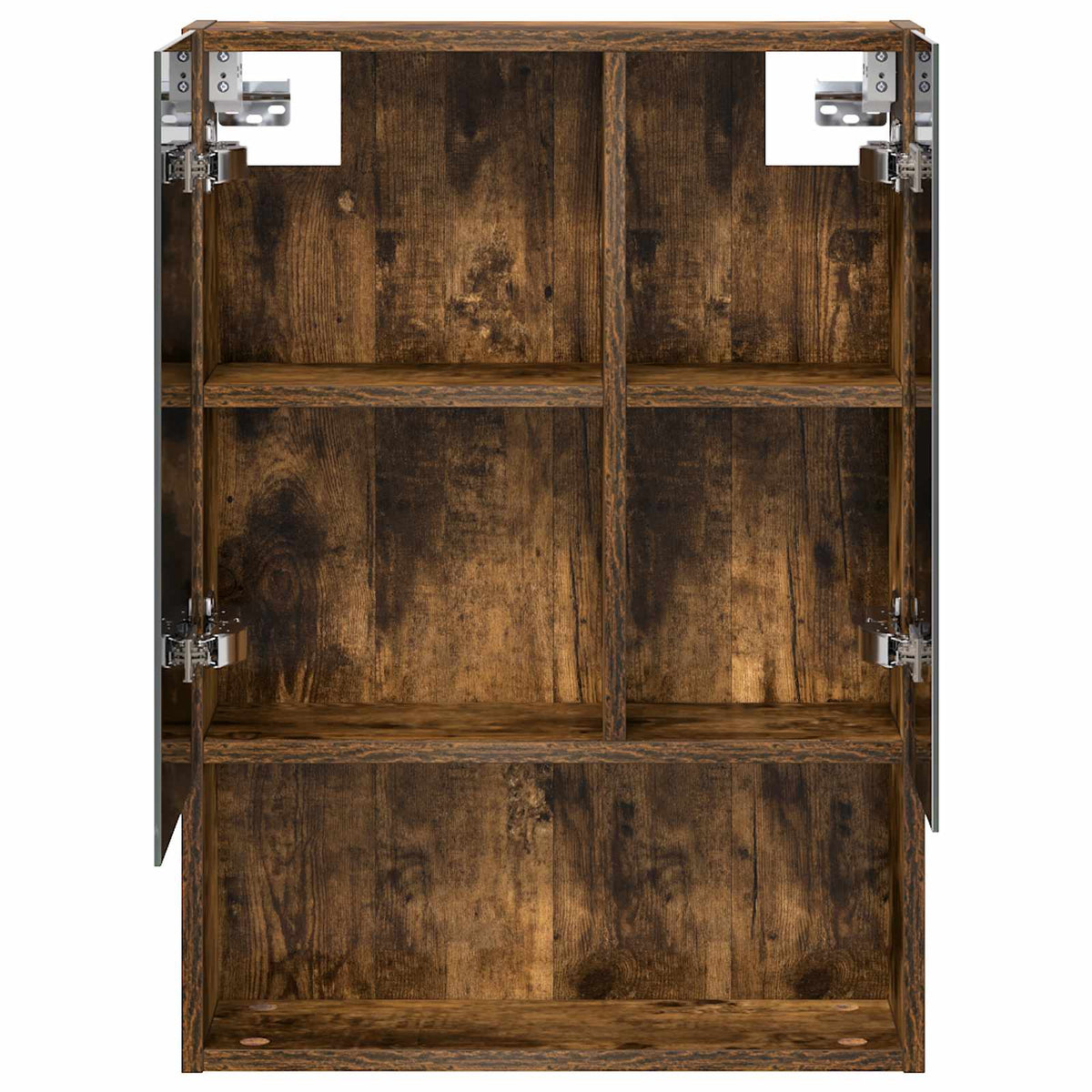 vidaXL Bathroom Mirror Cabinet Smoked Oak 50 x 14.5 x 70 cm