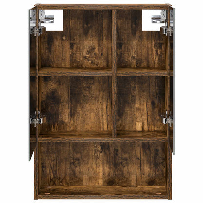 vidaXL Bathroom Mirror Cabinet Smoked Oak 50 x 14.5 x 70 cm