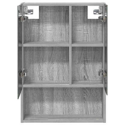 vidaXL Bathroom Mirror Cabinet with Door Grey Sonoma 50 x 14.5 x 70 cm