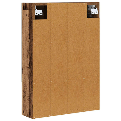 vidaXL Bathroom Mirror Cabinet with Shelf Old Wood 50 x 14.5 x 70 cm