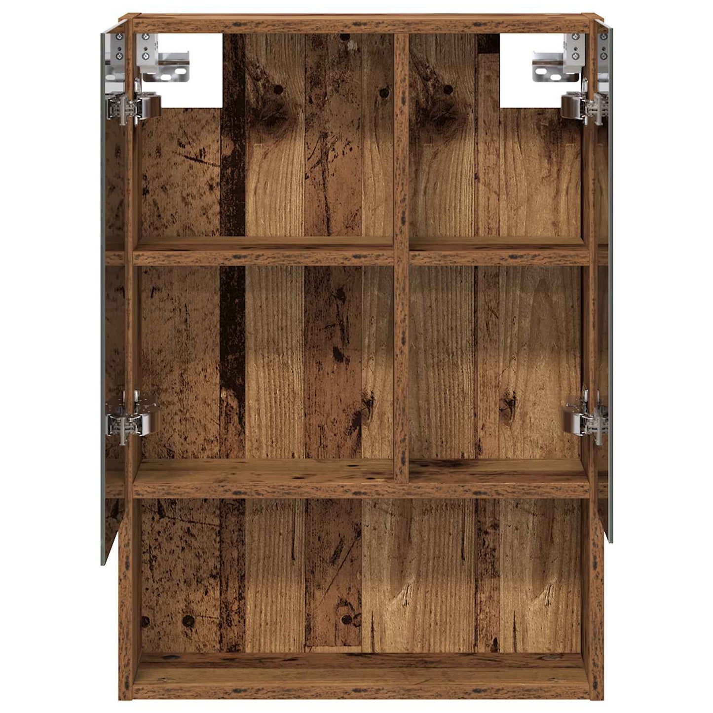 vidaXL Bathroom Mirror Cabinet with Shelf Old Wood 50 x 14.5 x 70 cm