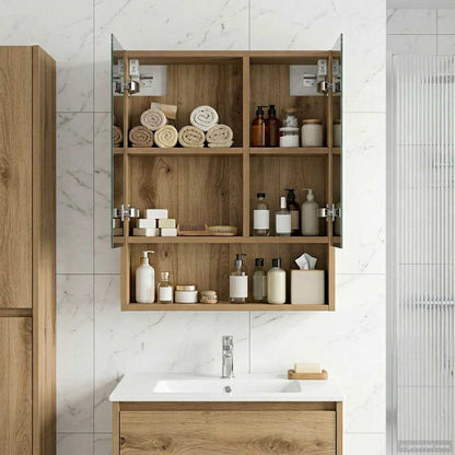 vidaXL Bathroom Mirror Cabinet Artisian Oak 50 x 14.5 x 70 cm