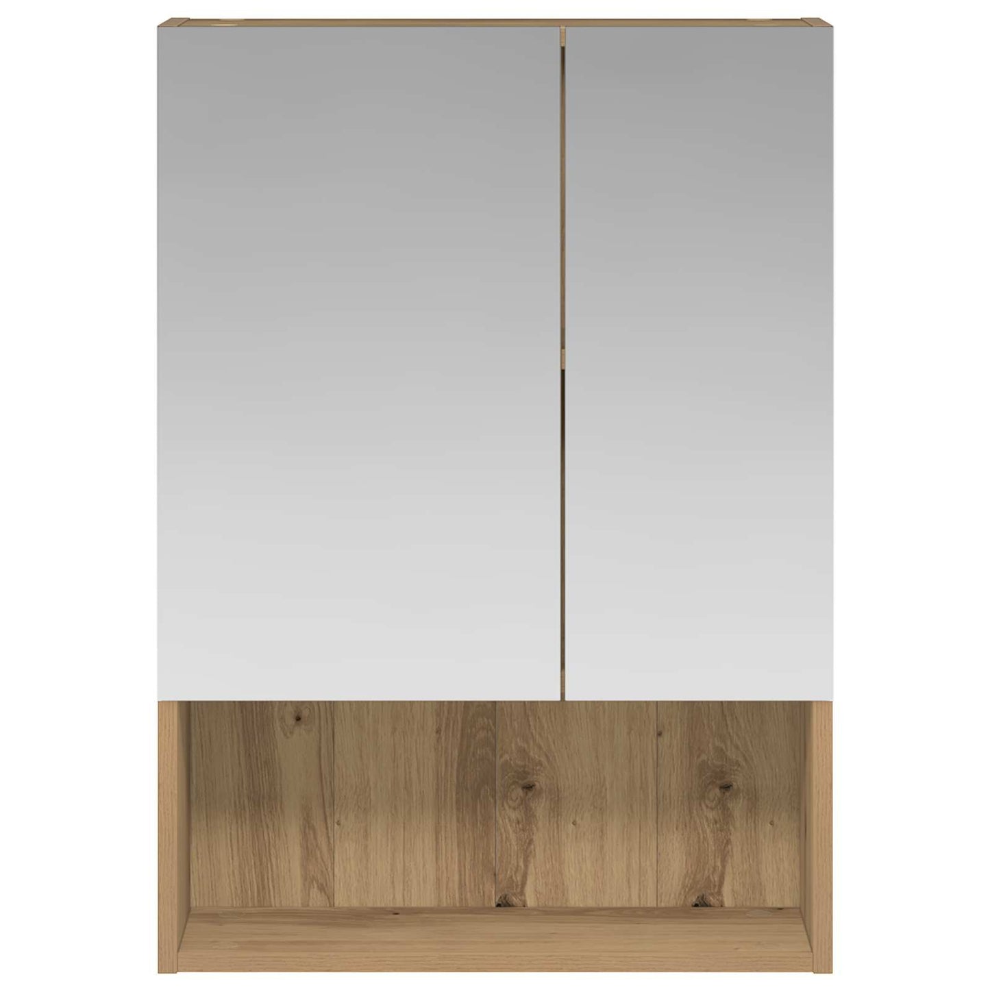 vidaXL Bathroom Mirror Cabinet Artisian Oak 50 x 14.5 x 70 cm