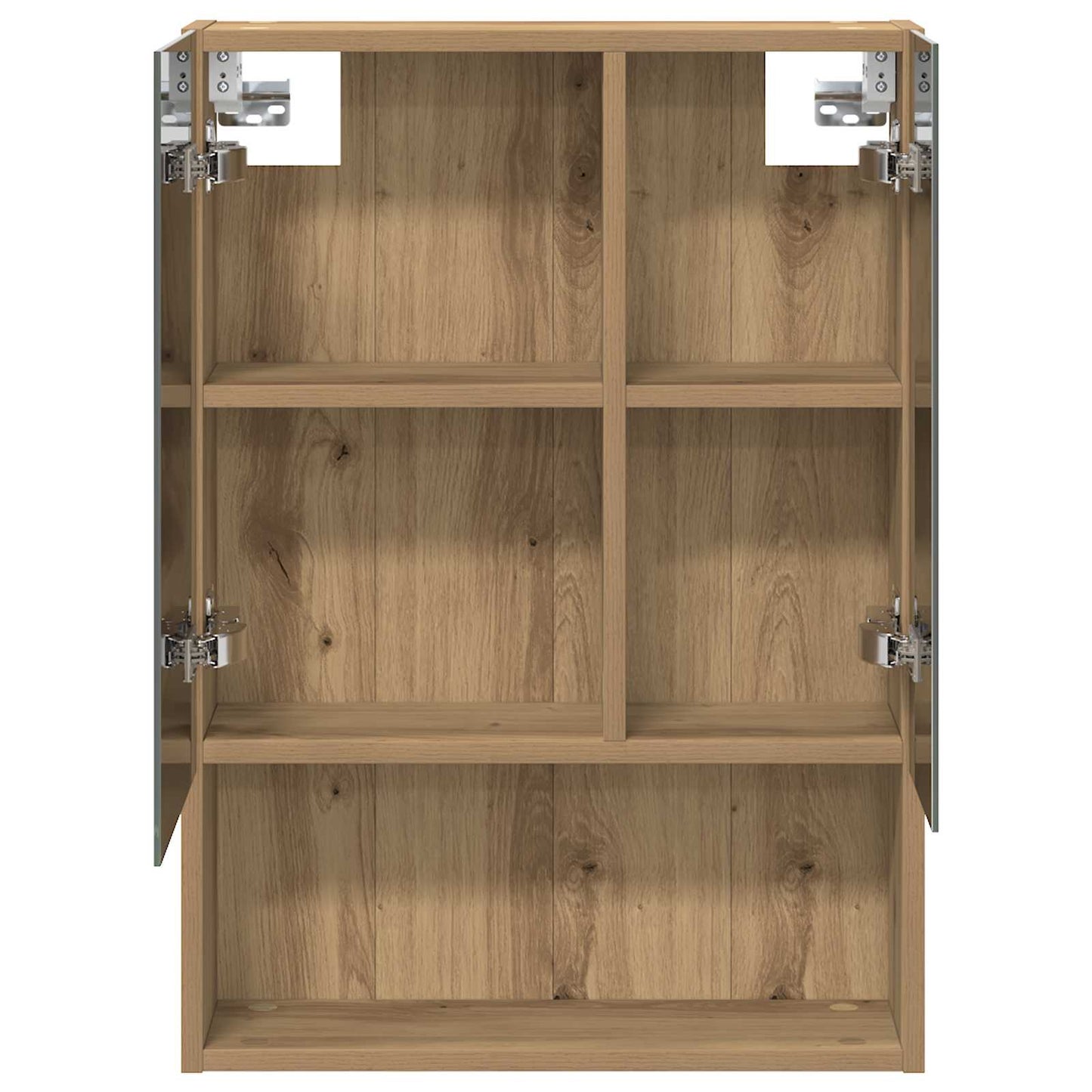 vidaXL Bathroom Mirror Cabinet Artisian Oak 50 x 14.5 x 70 cm