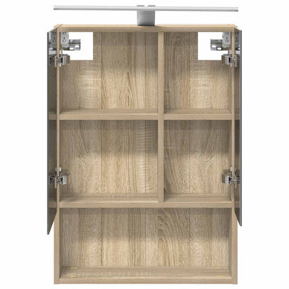 vidaXL Bathroom Mirror Cabinet with Shelf Sonoma Oak 50 x 14.5 x 70 cm
