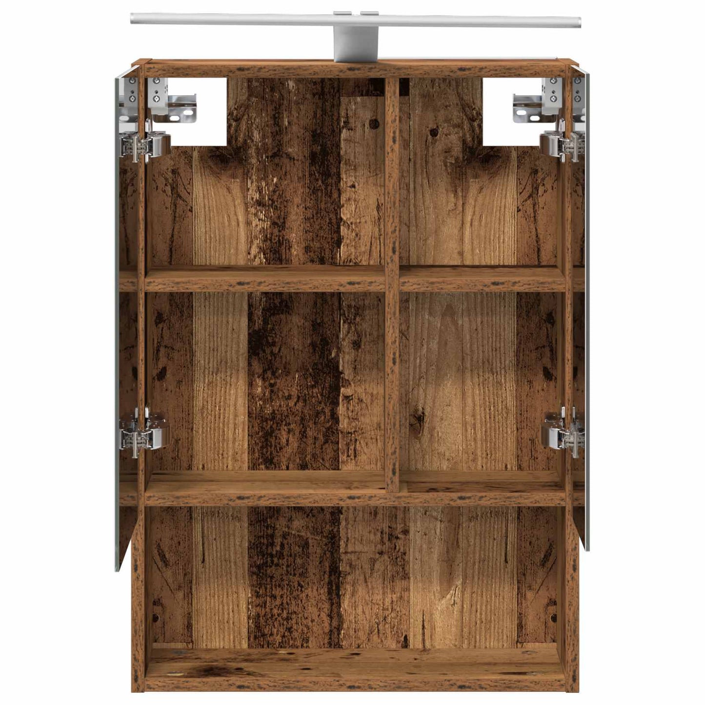vidaXL Bathroom Mirror Cabinet with Shelf Old Wood 50 x 14.5 x 70 cm