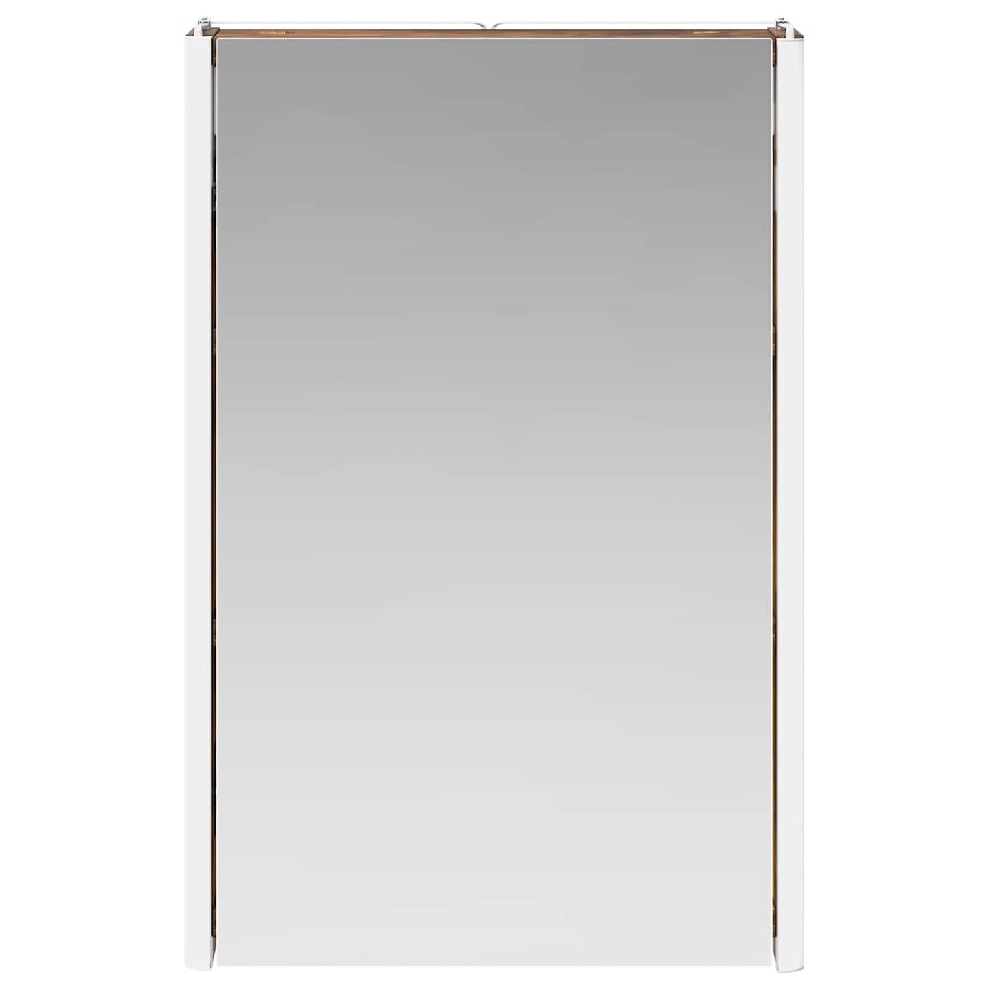 vidaXL Bathroom Mirror Cabinet Smoked Oak 33 x 11.5 x 50 cm