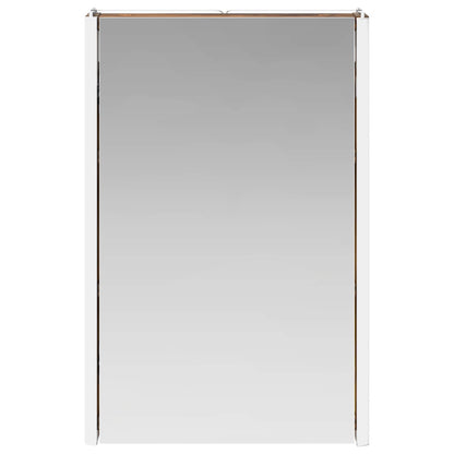 vidaXL Bathroom Mirror Cabinet Smoked Oak 33 x 11.5 x 50 cm