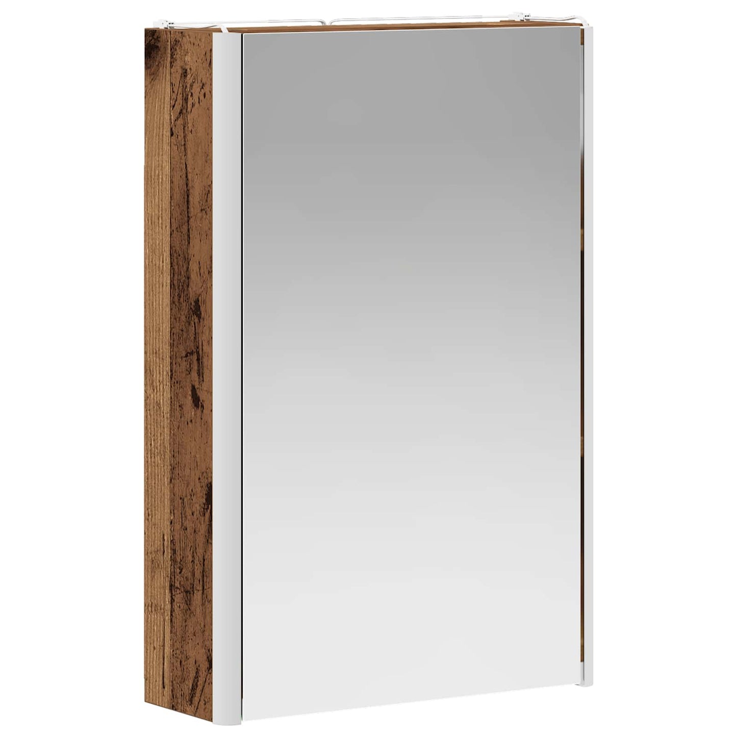 vidaXL Bathroom Mirror Cabinet Old Wood 33 x 11.5 x 50 cm