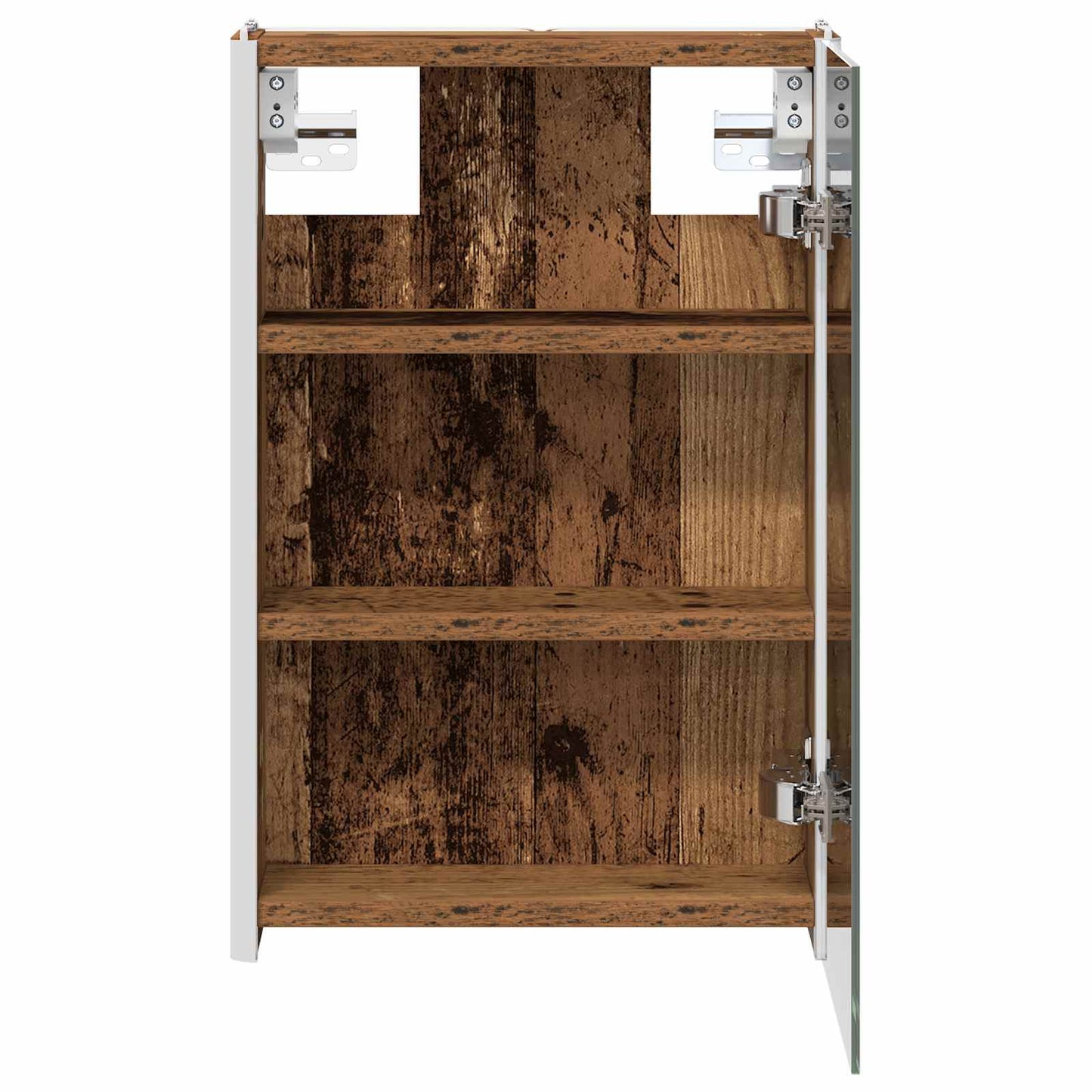 vidaXL Bathroom Mirror Cabinet Old Wood 33 x 11.5 x 50 cm