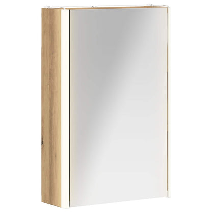 vidaXL Bathroom Mirror Cabinet Artisian Oak 33 x 11.5 x 50 cm