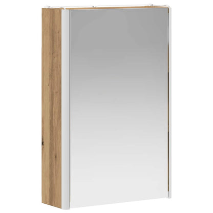 vidaXL Bathroom Mirror Cabinet Artisian Oak 33 x 11.5 x 50 cm