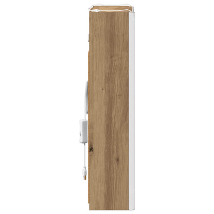 vidaXL Bathroom Mirror Cabinet Artisian Oak 33 x 11.5 x 50 cm