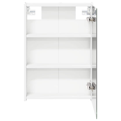 vidaXL Bathroom Mirror Cabinet White 43 x 11.5 x 60.5 cm