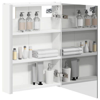 vidaXL Bathroom Mirror Cabinet White 43 x 11.5 x 60.5 cm