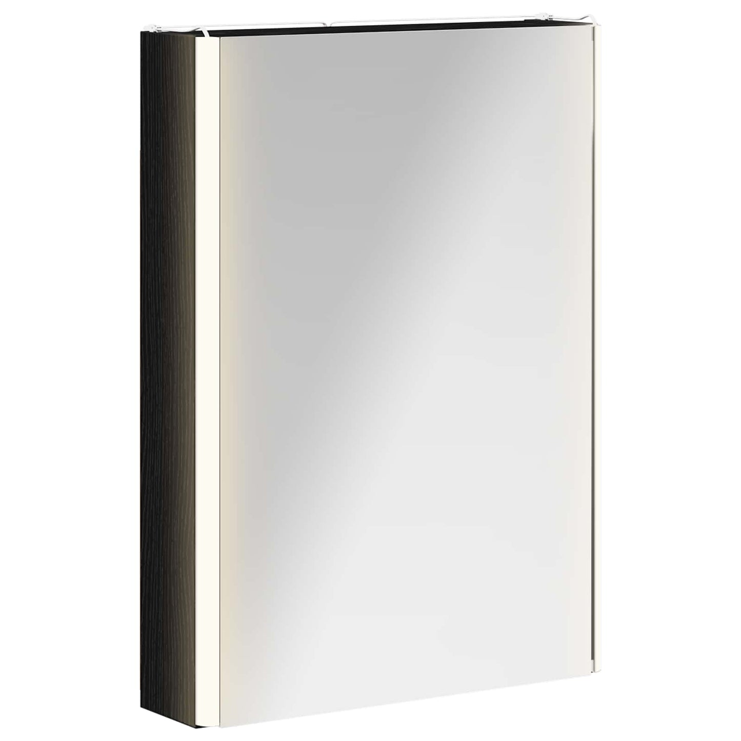 vidaXL Bathroom Mirror Cabinet Black Oak 43 x 11.5 x 60.5 cm