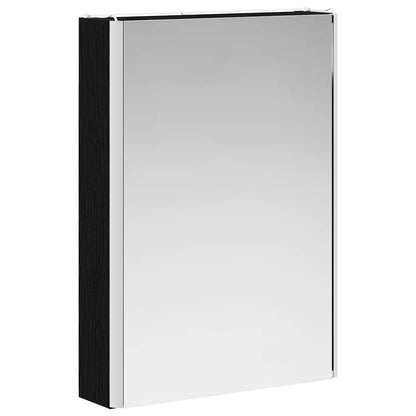 vidaXL Bathroom Mirror Cabinet Black Oak 43 x 11.5 x 60.5 cm