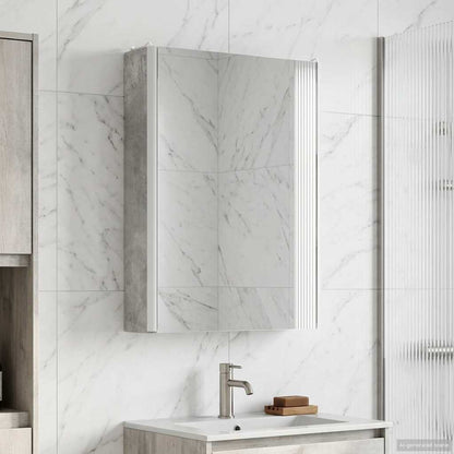 vidaXL Bathroom Mirror Cabinet Concrete Grey 43 x 11.5 x 60.5 cm