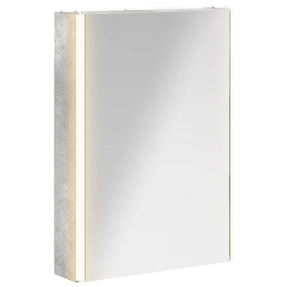 vidaXL Bathroom Mirror Cabinet Concrete Grey 43 x 11.5 x 60.5 cm