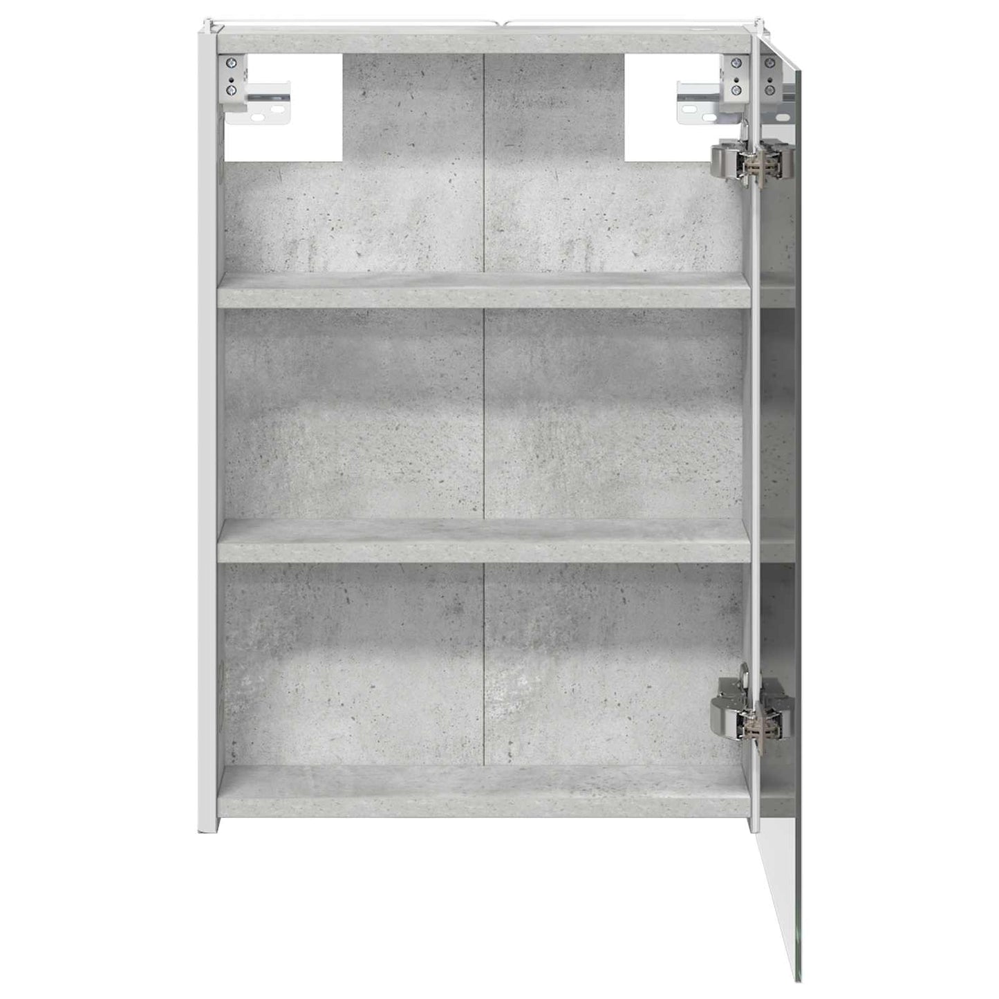 vidaXL Bathroom Mirror Cabinet Concrete Grey 43 x 11.5 x 60.5 cm