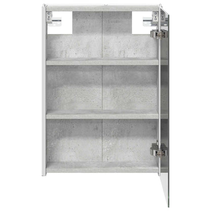 vidaXL Bathroom Mirror Cabinet Concrete Grey 43 x 11.5 x 60.5 cm