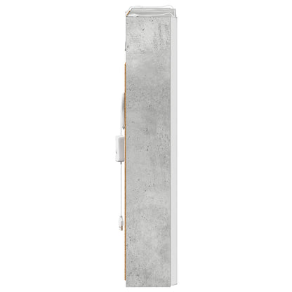 vidaXL Bathroom Mirror Cabinet Concrete Grey 43 x 11.5 x 60.5 cm