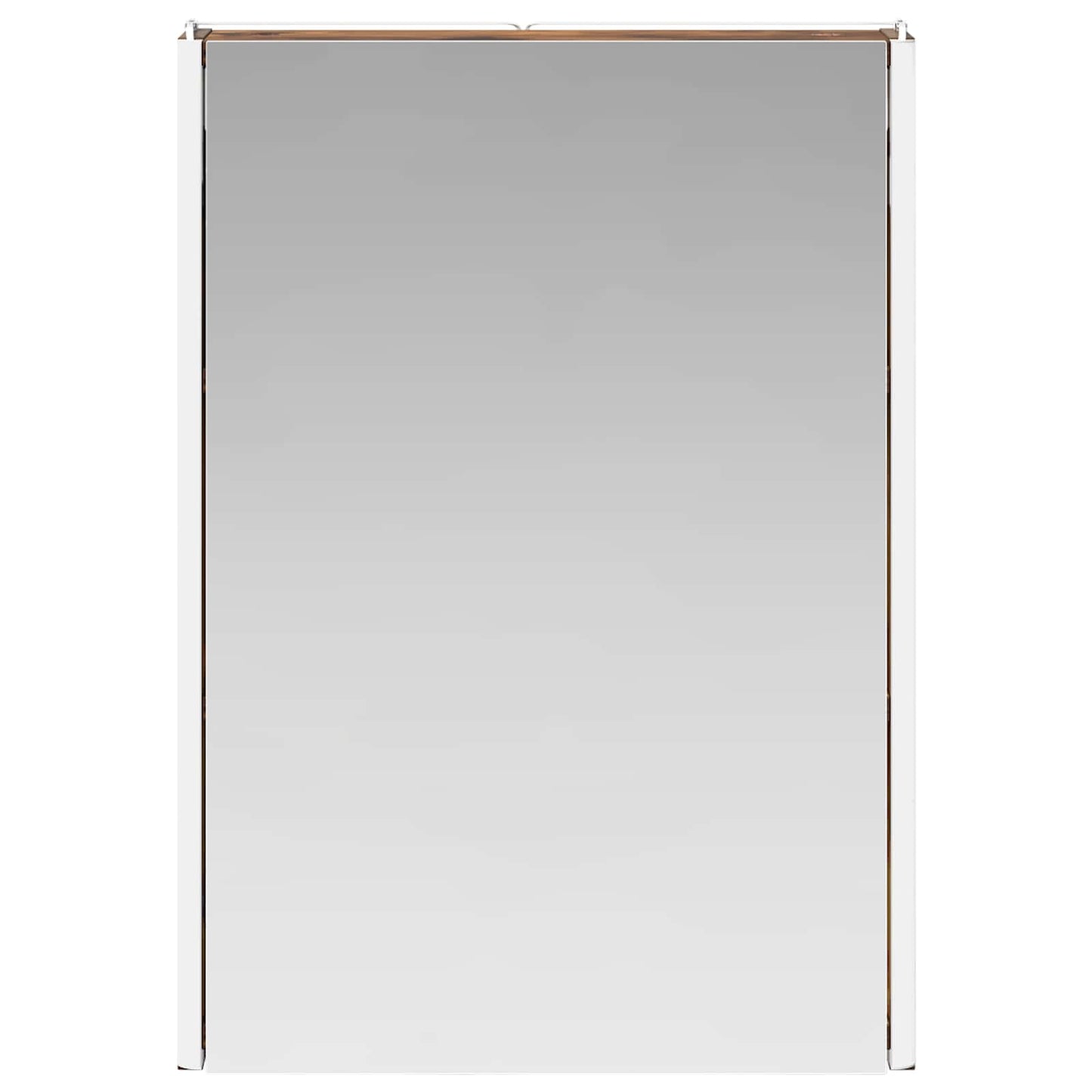 vidaXL Bathroom Mirror Cabinet Smoked Oak 43 x 11.5 x 60.5 cm