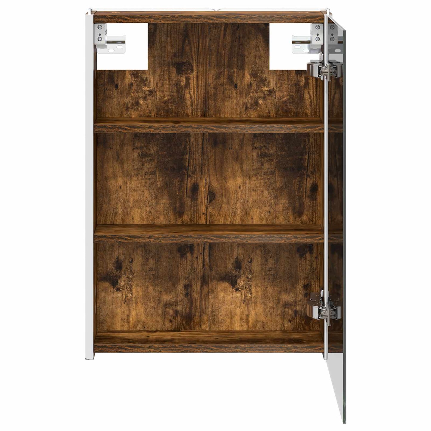 vidaXL Bathroom Mirror Cabinet Smoked Oak 43 x 11.5 x 60.5 cm