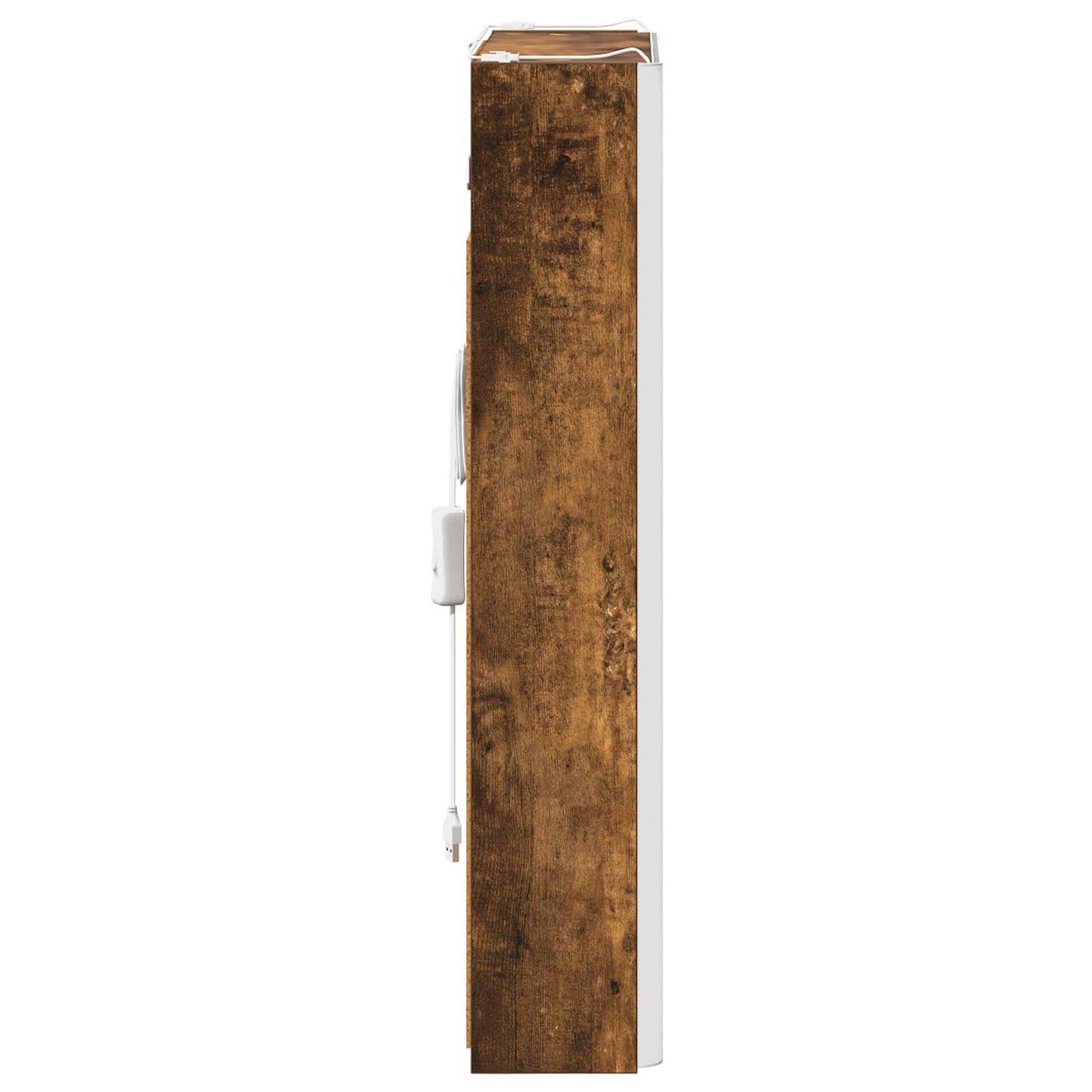 vidaXL Bathroom Mirror Cabinet Smoked Oak 43 x 11.5 x 60.5 cm
