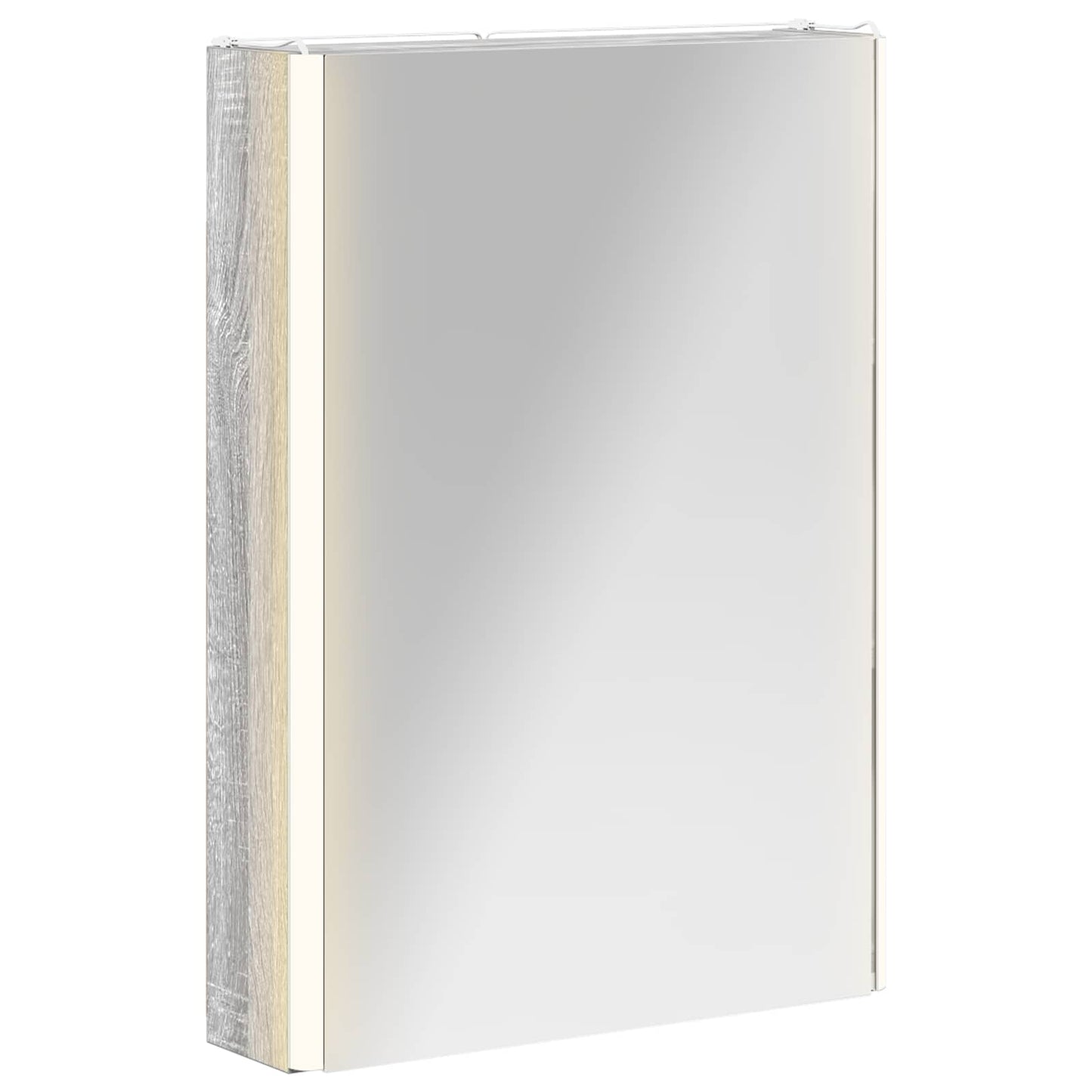 vidaXL Bathroom Mirror Cabinet Grey Sonoma 43 x 11.5 x 60.5 cm