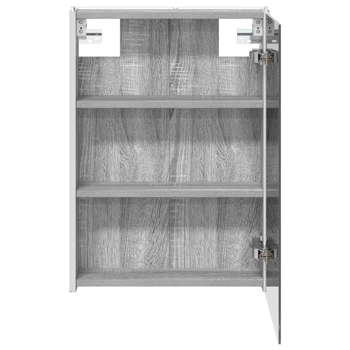 vidaXL Bathroom Mirror Cabinet Grey Sonoma 43 x 11.5 x 60.5 cm