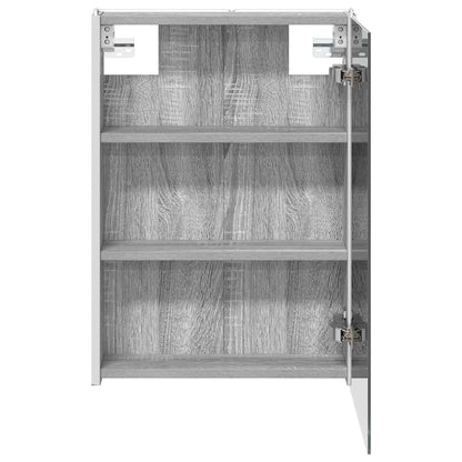 vidaXL Bathroom Mirror Cabinet Grey Sonoma 43 x 11.5 x 60.5 cm