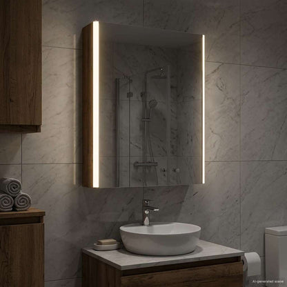 vidaXL Bathroom Mirror Cabinet Old Wood 43 x 11.5 x 60.5 cm
